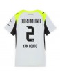 Borussia Dortmund Yan Couto #2 Replika Borta Kläder Dam 2025-26 Kortärmad